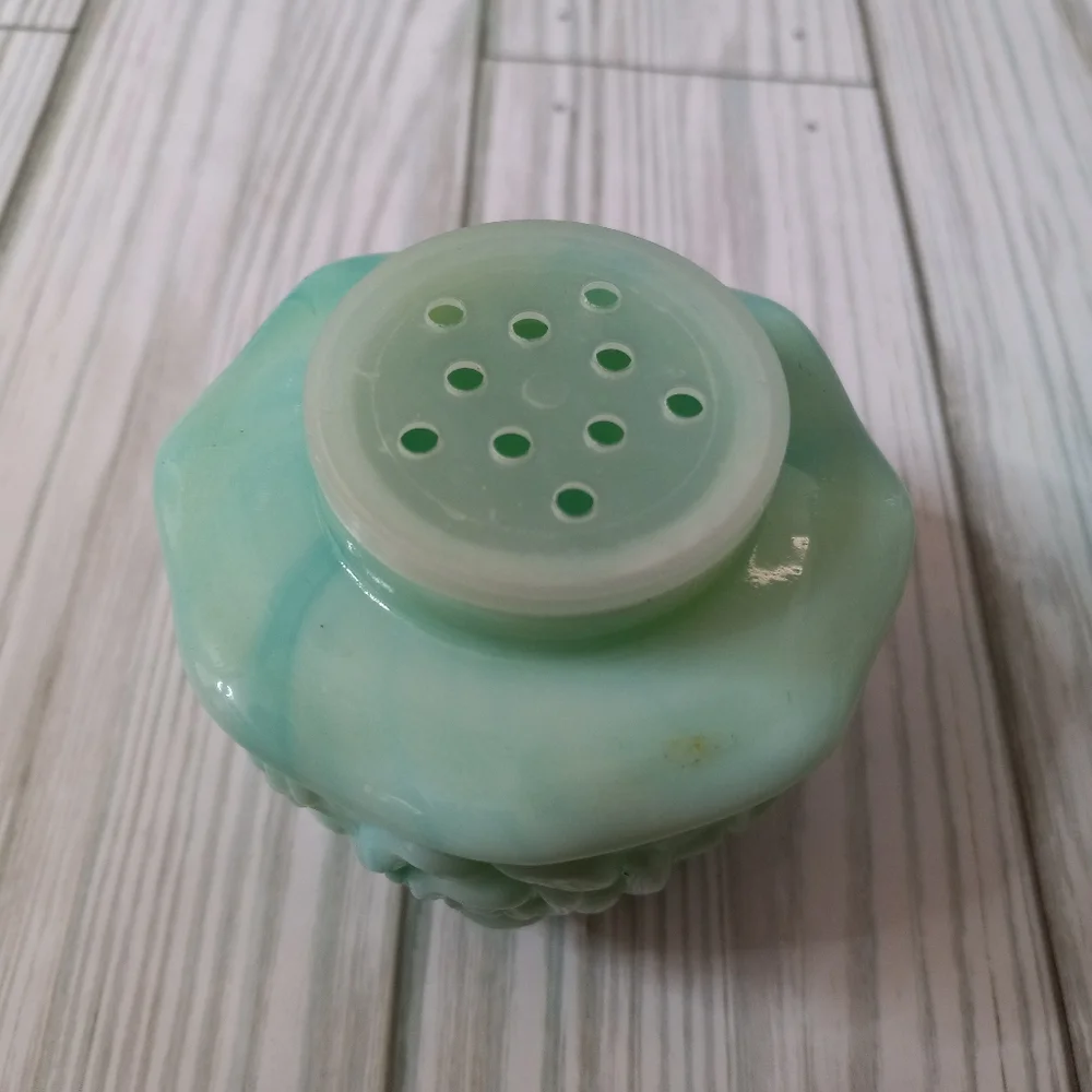 Vintage Avon Floral Moonwind Bath Oil Bottle & Bath Powder Sachet Glass Jar